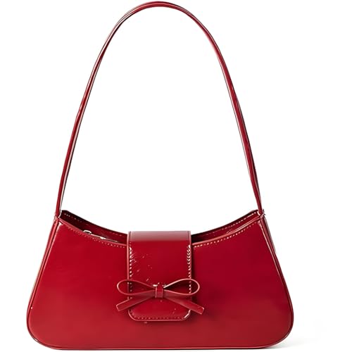 PALAY® Shoulder Bag for Women Cute Bow Purse Hobo Handbags Trendy Y2K Purses Patent Leather Clutch Bags Tote Bag for Woman PALAY® Shoulder Bag for Women Cute Bow Purse Hobo Handbags Trendy Y2K Purses Patent Leather Clutch Bags Tote Bag for Woman